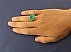 انگشتر عقیق سبز طرح صفوی مردانه دست ساز-6