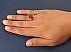 انگشتر عقیق یمنی قرمز الماس تراش مردانه دست ساز-6