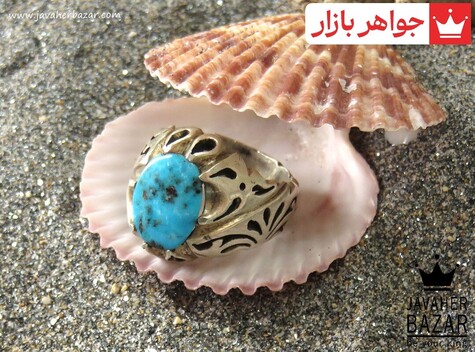 انگشتر سنگ ماه تولد دی مردانه