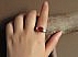 انگشتر عقیق یمنی قرمز فاخر دست ساز-6
