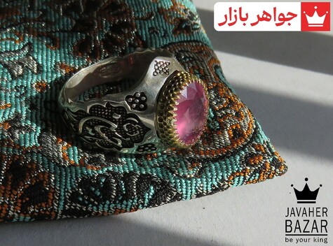عکس انگشتر یاقوت آفریقایی مردانه