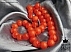 تسبیح سندلوس آلمان نارنجی 33 دانه خوش رنگ فاخر-1