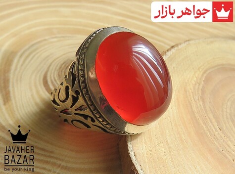 انگشتر سنگ ماه تولد دی مردانه