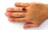 انگشتر عقیق یمنی قرمز هنرمندانه مردانه دست ساز [ان الله بالغ امره]-8