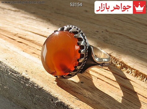 انگشتر سنگ ماه تولد مرداد مردانه