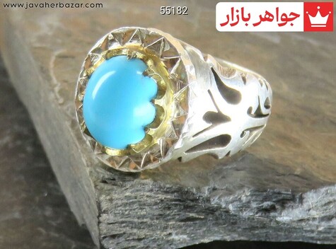 عکس انگشتر فیروزه مصری مردانه