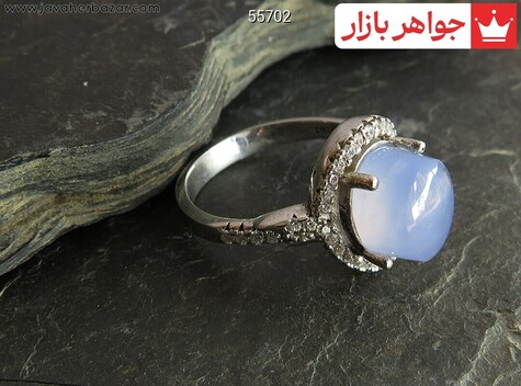 انگشتر عقیق بنفش زنانه