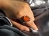 انگشتر عقیق یمنی نارنجی الماس تراش فاخر-7