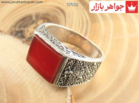 انگشتر سنگ ماه تولد خرداد مردانه