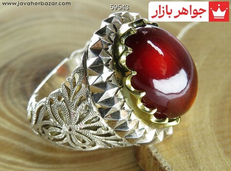عکس انگشتر گارنت سرخ قرمز