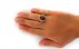 انگشتر عقیق یمنی قرمز تراش خورده برجسته مردانه دست ساز-6