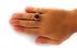 انگشتر عقیق یمنی قرمز درشت برجسته رکاب دست ساز مردانه دست ساز [علی ولی الله]-7