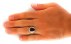 انگشتر عقیق یمنی قرمز رکاب هاشوری مردانه دست ساز-5