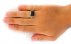 انگشتر عقیق یمنی سیاه طرح کلاسیک دست ساز-6
