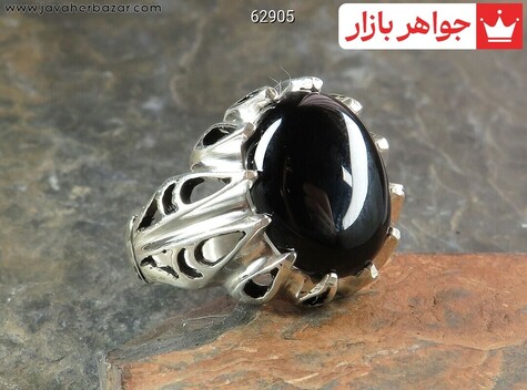 انگشتر سنگ ماه تولد دی مردانه