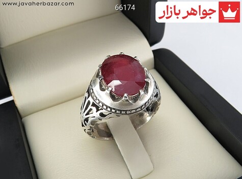 انگشتر سنگ ماه تولد شهریور مردانه