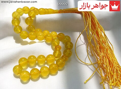 تسبیح زرد 33 دانه