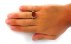 انگشتر عقیق یمنی قرمز حسین منی رکاب صفوی دست ساز [حسین منی و انا من حسین]-6