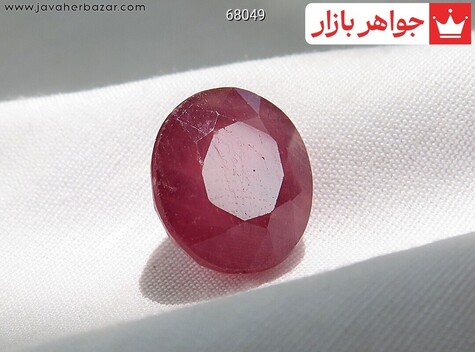 نگین تک سرخ قرمز