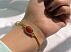 دستبند جید و عقیق یمنی زنانه-4