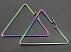 گوشواره هفت رنگ مثلثی-2