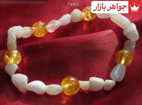 دستبند سنگ ماه تولد خرداد زنانه