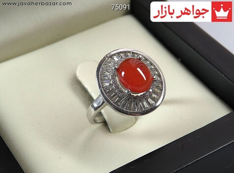 انگشتر سنگ ماه تولد شهریور زنانه