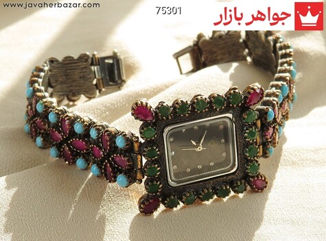 عکس ساعت فیروزه نیشابوری عجمی زنانه
