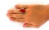 انگشتر عقیق یمنی قرمز شاهانه درشت مردانه دست ساز-6