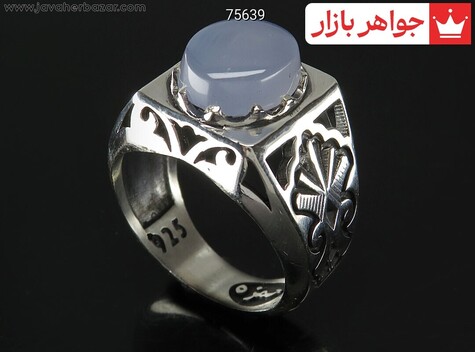 انگشتر سنگ ماه تولد مرداد مردانه