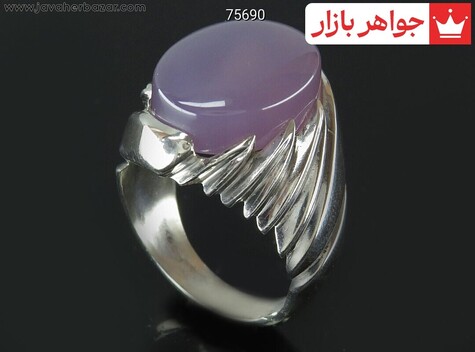 انگشتر سنگ ماه تولد شهریور مردانه
