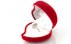 جعبه جواهر انگشتری مخمل طرح قلب-2