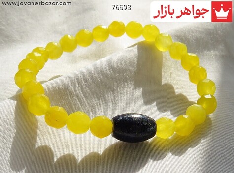 دستبند سنگ ماه تولد آذر زنانه