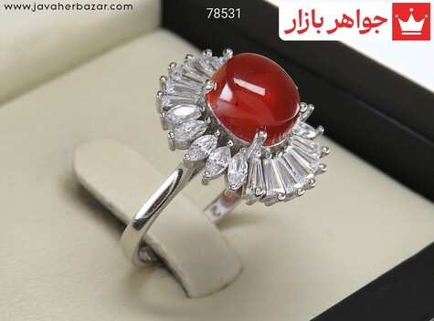 انگشتر سنگ ماه تولد آبان زنانه