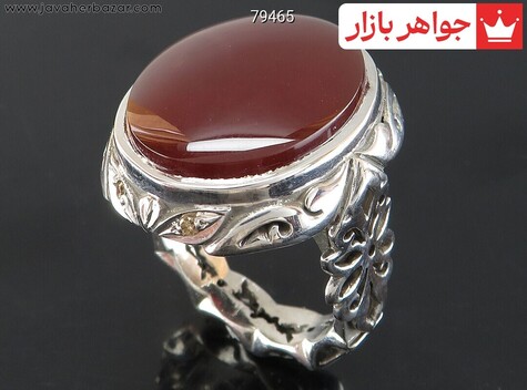 انگشتر سنگ ماه تولد شهریور مردانه