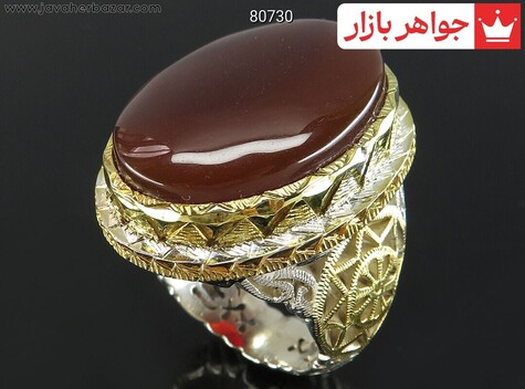 انگشتر سنگ ماه تولد اردیبهشت مردانه
