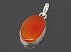 مدال عقیق یمنی نارنجی خاک تربت کربلا طرح کلاسیک حرزدار-2