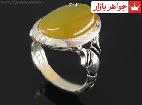 انگشتر عقیق زرد