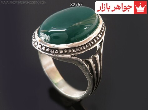 انگشتر سنگ ماه تولد شهریور مردانه