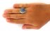 انگشتر عقیق یمنی کبود برجسته درشت خوش رنگ مردانه دست ساز-6
