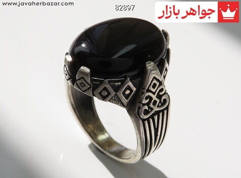 انگشتر سنگ ماه تولد شهریور مردانه