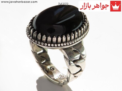 انگشتر سنگ ماه تولد دی مردانه