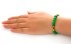 دستبند جید سبز خوش رنگ تراش زنانه-5