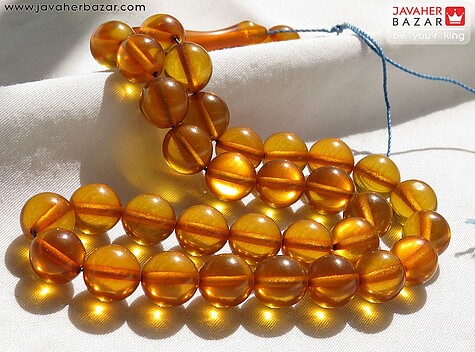 عکس تسبیح سندلوس نارنجی 33 دانه