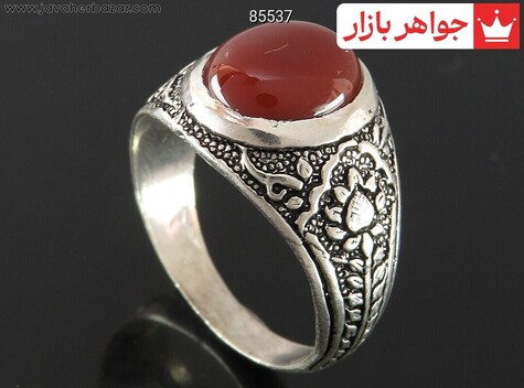 عکس انگشتر سنگ ماه تولد تیر مردانه
