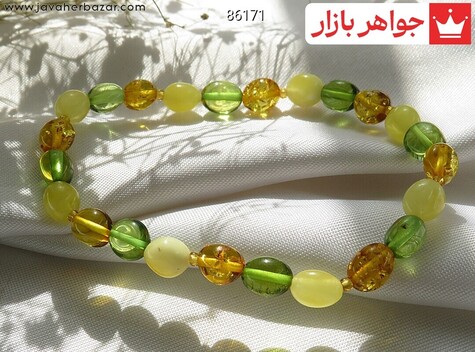 دستبند سنگ ماه تولد دی مردانه