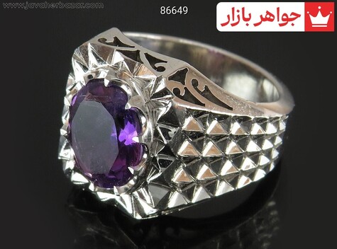 انگشتر سنگ ماه تولد اسفند مردانه