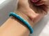 دستبند سنگی فیروزه دامغان ارزشمند زنانه رنگ تقویت شده-5