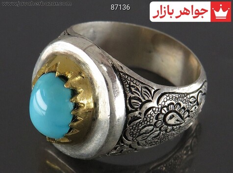 انگشتر سنگ ماه تولد اسفند مردانه