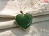 مدال آونتورین سبز طرح قلب دست ساز-1